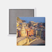 ヨーロッパ、イタリア、シンケ・テール。ヴェルナッツァ村 マグネット (正面/裏面)