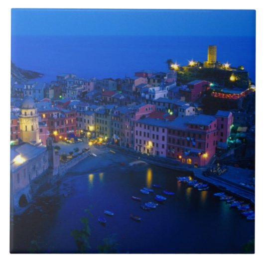 ヨーロッパ、イタリア、チンケ・テール、ヴェルナッツァ。ヒルサイド タイル (正面)