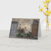 ヨーロッパ、イタリア、トスカーナ、チアンティ、トスカンの入り口。 カード (黄色い花)