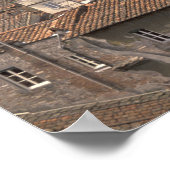 ヨーロッパ、イタリア、トスカーナ、ルッカ、タウンパノラマ ポスター (角)