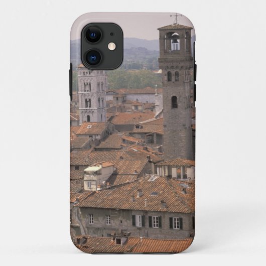 ヨーロッパ, イタリア, トスカーナ, ルッカ, 街のパノラマ Case-Mate iPhoneケース (裏面)