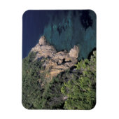 ヨーロッパ、イタリア、トスカーナ。ロッキー海岸；カラ マグネット (縦)