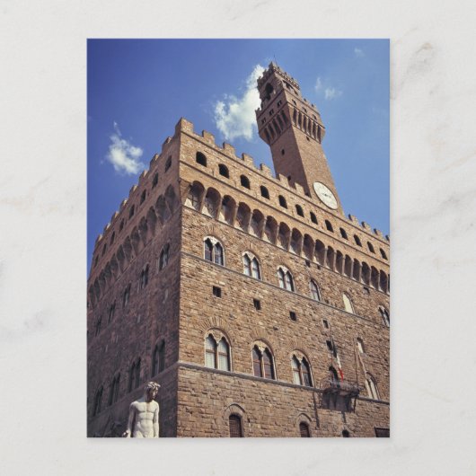 ヨーロッパ、イタリア、フィレンツェ。中世のプラッツォ ポストカード (正面)