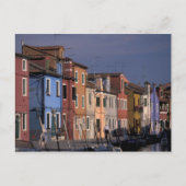 ヨーロッパ、イタリア、ベネチア。数々の色の家 ポストカード (正面)