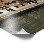 ヨーロッパ、イタリア、ベネチア。運河の景色。ユネスコ フォトプリント (角)