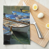 ヨーロッパ，イタリア，リグーリア地方，チンケ・テール， 2 キッチンタオル (四つ折り)