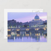 ヨーロッパ、イタリア、ローマ、バチカン。セントピーターズ ポストカード (正面/裏面)