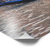 ヨーロッパ、イタリア、ヴェネツィア、運河のゴンドラ フォトプリント            (角)