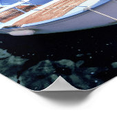 ヨーロッパ、イタリア、ヴェルナッツァ。明るい色彩の鮮やかボート ポスター (角)