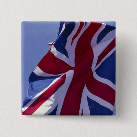 ヨーロッパ, イングランド, イギリスの旗 缶バッジ (正面)