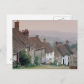 ヨーロッパ、イングランド、ドーセット、金ゴールドヒル、シャフテスベリー。 ポストカード (正面/裏面)