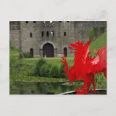 ヨーロッパ、ウェールズ、カーディフ。カーディフ城。ウェルシュ ポストカード (正面)