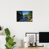 ヨーロッパ、オランダ、アムステルダム、黄色の自転車と ポスター (ホームオフィス)