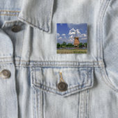 ヨーロッパ、オランダ、キネルジク。風車が立つ 缶バッジ (インサイチュ)