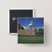 ヨーロッパ、オランダ、無畏殿無畏殿城 缶バッジ (正面&裏面)