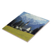 ヨーロッパ、オーストリア、ゴサウ。教会の尖塔 タイル (側面)