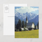 ヨーロッパ、オーストリア、ゴッソー。教会の尖塔 ポストカード (正面/裏面)