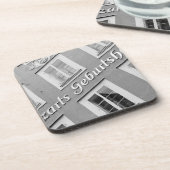 ヨーロッパ、オーストリア、サルツブルクモーツァルト生誕地 コースター (左側)