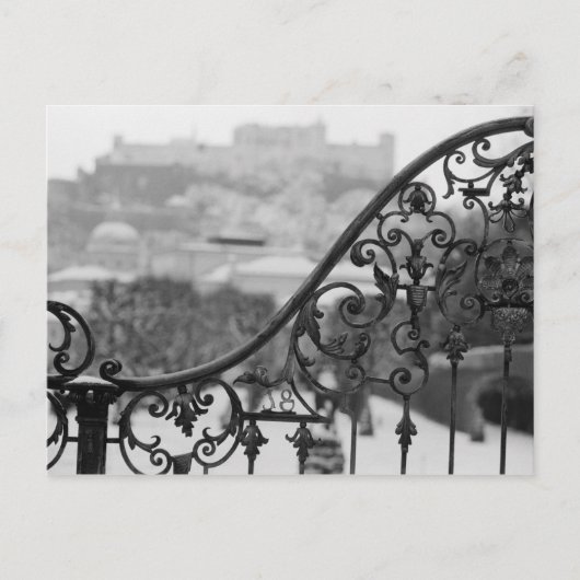 ヨーロッパ、オーストリア、サルツブルク旧市街の眺め ポストカード (正面)