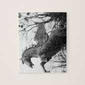 ヨーロッパ、オーストリア、サルツブルク翼馬の像 ジグソーパズル (縦)