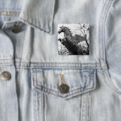 ヨーロッパ、オーストリア、サルツブルク翼馬の像 缶バッジ (インサイチュ)