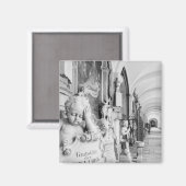 ヨーロッパ、オーストリア、ザルツブルグ。ケルブと記念碑 マグネット (正面/裏面)