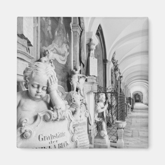 ヨーロッパ、オーストリア、ザルツブルグ。ケルブと記念碑 マグネット (正面)