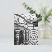 ヨーロッパ、オーストリア、ザルツブルグ。メタルゲートの詳細 ポストカード (スタンド正面)