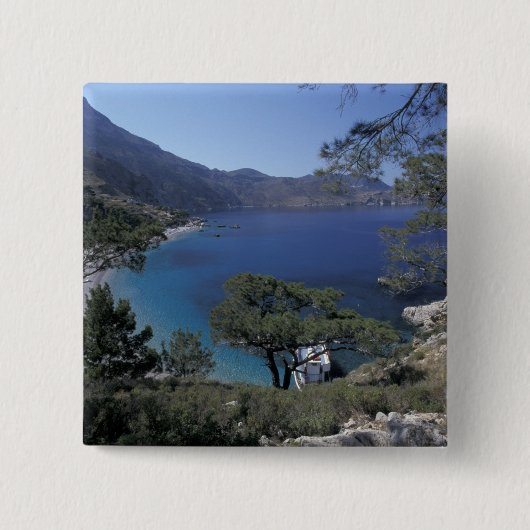 ヨーロッパ、ギリシャ、カルパソス、ドデカン語（別名アペラ） 缶バッジ (正面)