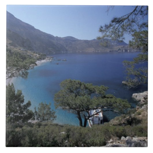 ヨーロッパ、ギリシャ、カルパトス、ドデカノ人、アペラ タイル (正面)