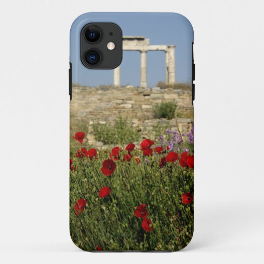 ヨーロッパ, ギリシャ, キクラデス諸島, デロス島. 柱の遺跡. 2 Case-Mate iPhoneケース (裏面)