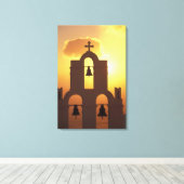 ヨーロッパ、ギリシャ、サイクレイズ諸島、サントリーニ、 キャンバスプリント (インサイチュ (ウッドフロア))