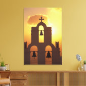 ヨーロッパ、ギリシャ、サイクレイズ諸島、サントリーニ、 キャンバスプリント (インサイチュ (リビング))