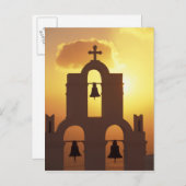 ヨーロッパ、ギリシャ、サイクレイズ諸島、サントリーニ、 ポストカード (正面/裏面)