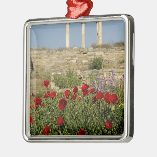 ヨーロッパ、ギリシャ、サイクレイド、デロス。柱跡。2 メタルオーナメント (左)