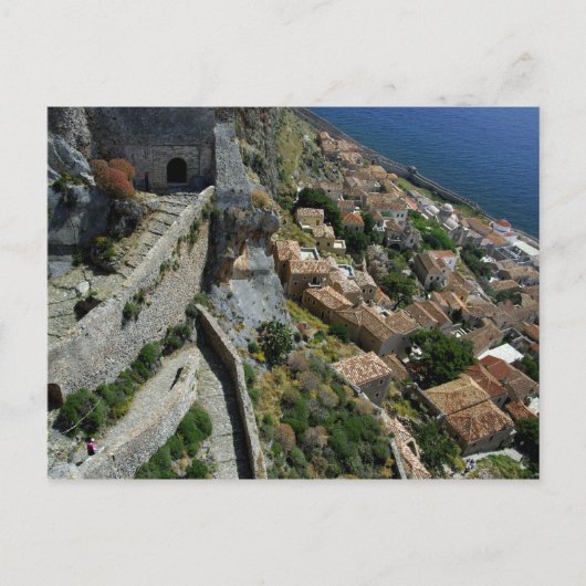 ヨーロッパ, ギリシャ, ペロポネソス半島, モネンバシア ポストカード (正面)