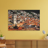 ヨーロッパ、クロアチア。～の中世の城壁都市 キャンバスプリント (インサイチュ (リビング))