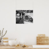 ヨーロッパ、スイス、ジュネーブ。ジュネーブモーターショー; 2 ポスター (キッチン)