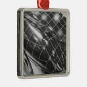 ヨーロッパ、スイス、ジュネーブ。ジュネーブモーターショー； 3 メタルオーナメント (右)