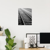 ヨーロッパ, スイス, チューリッヒ. 鉄道の線路 ポスター (ホームオフィス)