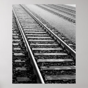 ヨーロッパ, スイス, チューリッヒ. 鉄道の線路 ポスター