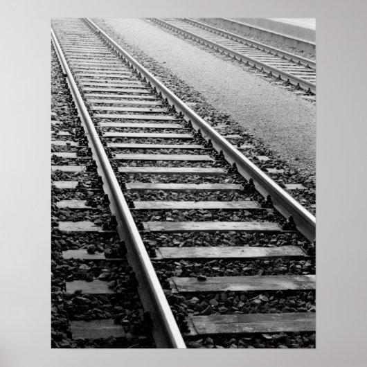 ヨーロッパ, スイス, チューリッヒ. 鉄道の線路 ポスター (正面)