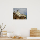 ヨーロッパ、スペイン、カタルーニャ、バルセロナ。パークグエル, 2 ポスター (キッチン)