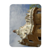 ヨーロッパ、スペイン、カタルーニャ、バルセロナ。パークグエル, 2 マグネット (縦)