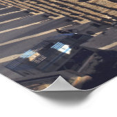 ヨーロッパ、スペイン、セゴビア。レイトライトがシャドウを投影 ポスター (角)