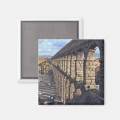 ヨーロッパ、スペイン、セゴビア。レイトライトがシャドウを投影 マグネット (正面/裏面)