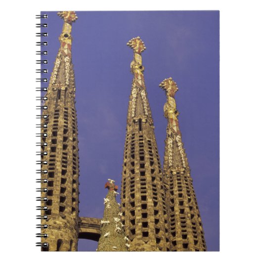 ヨーロッパ、スペイン、バルセロナサグラダファミリア ノートブック (正面)