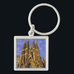 ヨーロッパ、スペイン、バルセロナ、サグラダファミリア キーホルダー<br><div class="desc">著作権Walter Bikow / DanitaDelimont.com | EU27 WBI0000.jpg |ヨーロッパ、スペイン、バルセロナ、サグラダ・ファミリア大聖堂（アントニ・ガウディ）、朝、東側</div>