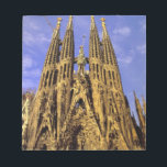 ヨーロッパ、スペイン、バルセロナ、サグラダファミリア ノートパッド<br><div class="desc">著作権Walter Bikow / DanitaDelimont.com | EU27 WBI0000.jpg |ヨーロッパ、スペイン、バルセロナ、サグラダ・ファミリア大聖堂(アントニ・ガウディ)、朝、東側</div>