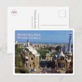 ヨーロッパ – スペイン – バルセロナ – パークギュエル – ポストカード (正面/裏面)